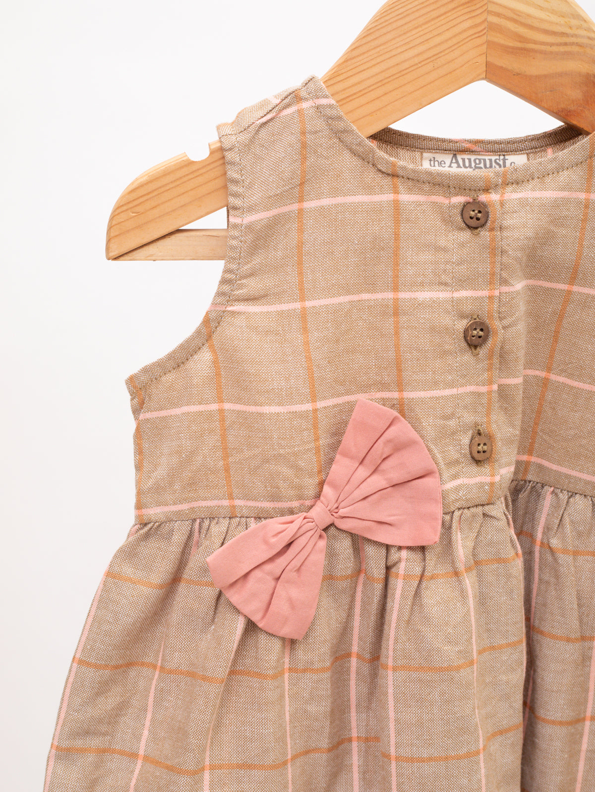Jelly Checkered Print Dress for Kids