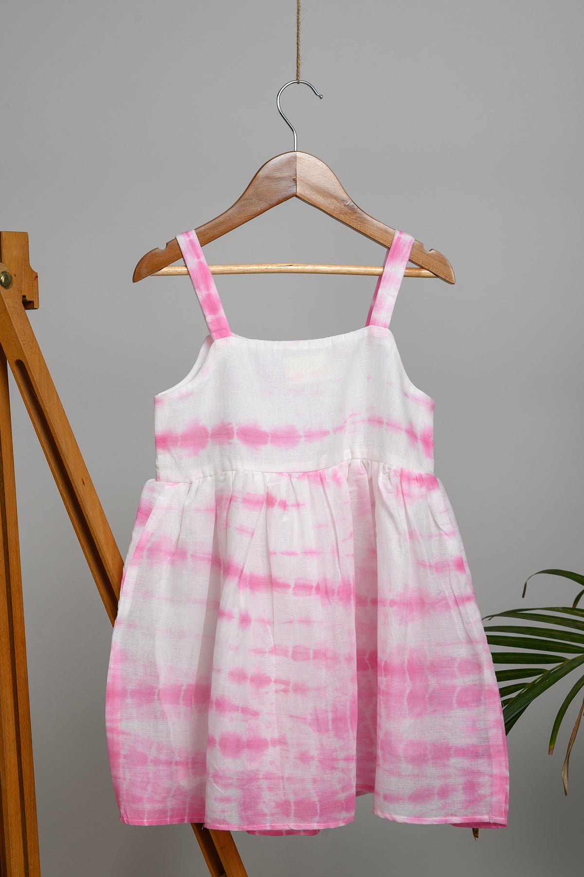 Ivy Shibori Strap Dress for Kids
