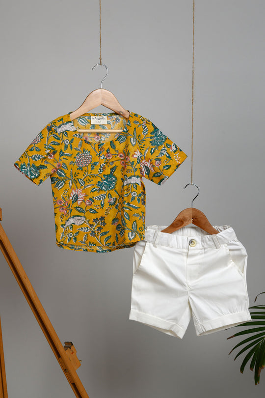 Dev Shorts and Blockprint Short Kurta