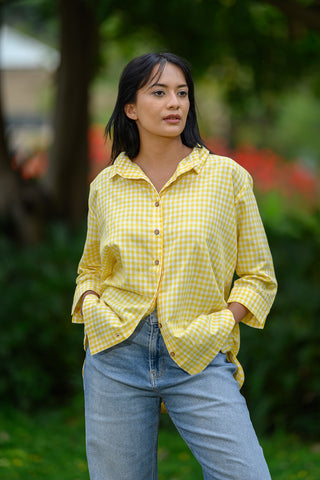 Fida Boxy Shirt - Yellow