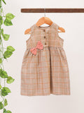 Jelly Checkered Print Dress for Kids