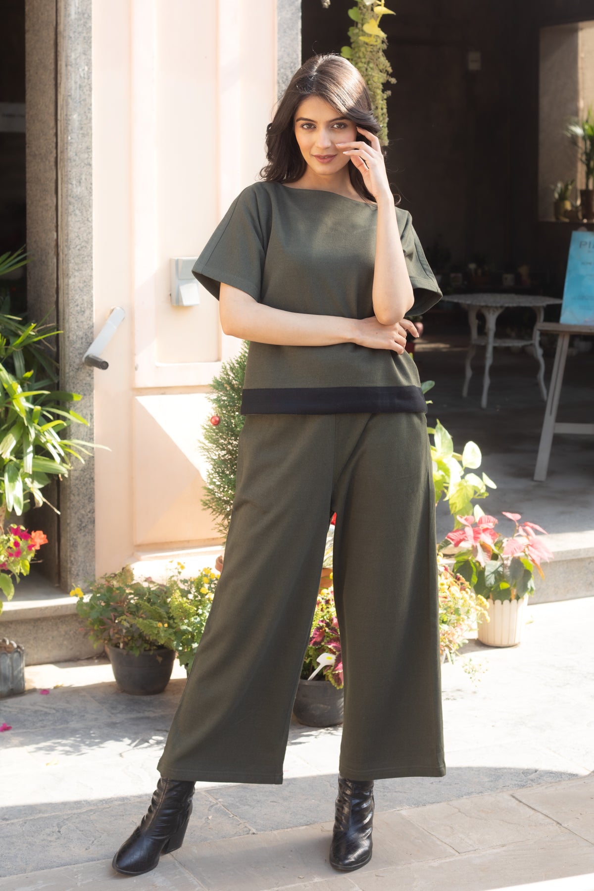 Twenty Dresses by Nykaa Fashion Sets  Buy Twenty Dresses by Nykaa Fashion  Maroon Style Becomes You Crop Top With Pants Set of 2 Online  Nykaa  Fashion