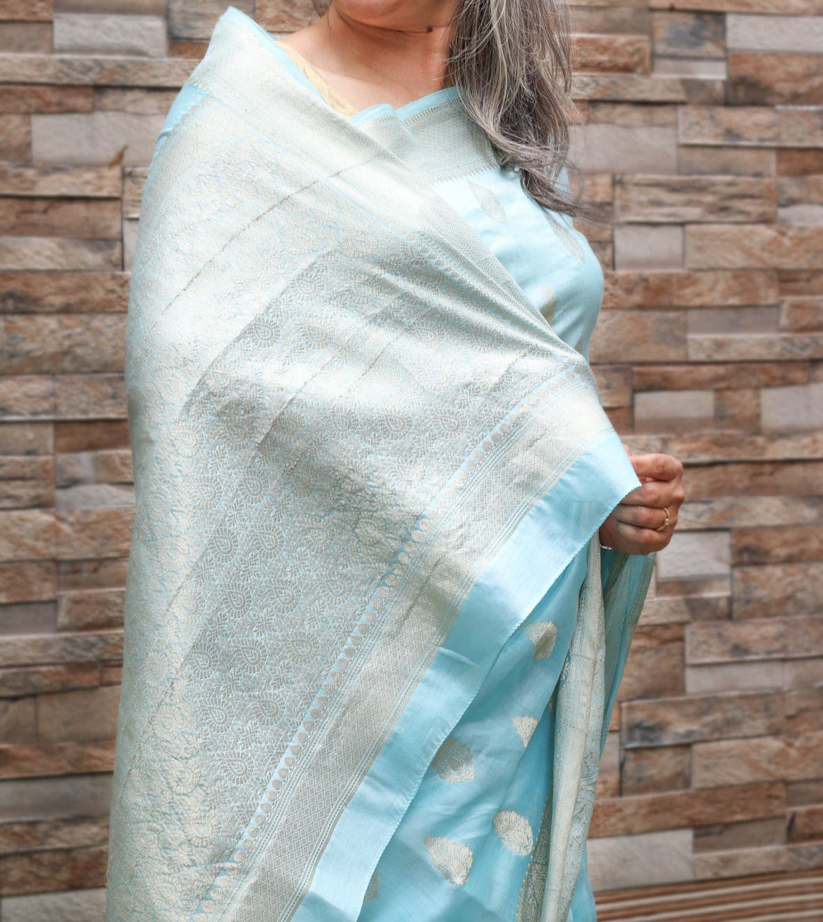 Dhriti Chanderi Silk Saree with Unstitched Blouse