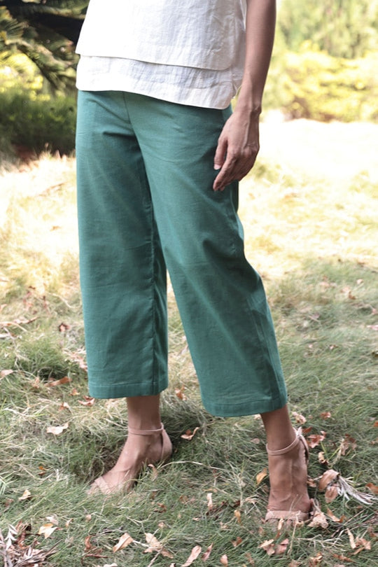 Rosalie Straight Pants - Jade Green