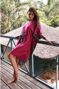 Ira Magenta Kaftan Dress
