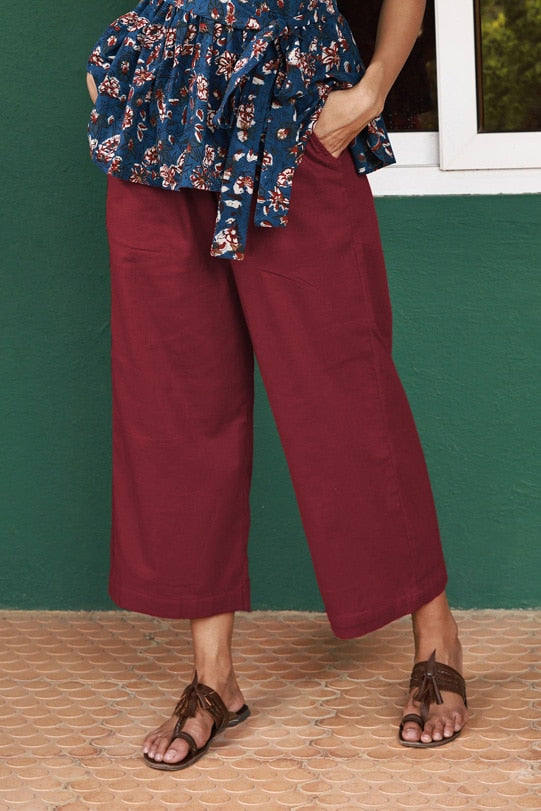 Rosalie Ruby Red Straight Pants