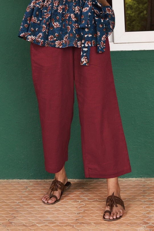 Rosalie Ruby Red Straight Pants
