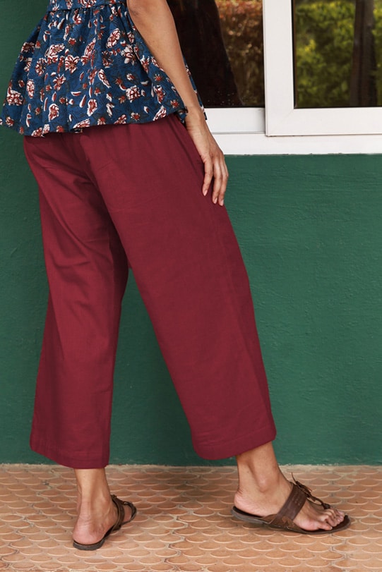 Rosalie Ruby Red Straight Pants