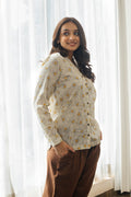 Rylie Cotton Floral Block Print Shirt