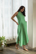Ana Cotton Cutaway Armhole Maxi - Mint