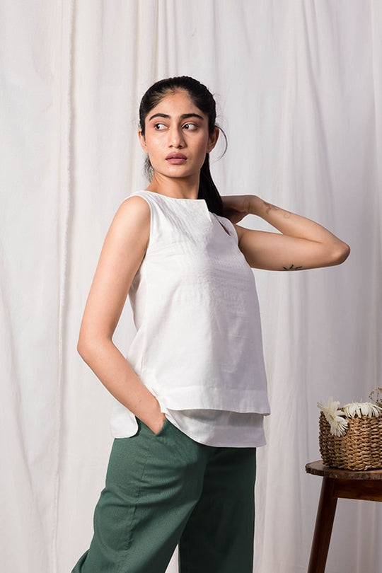 Lena Layered Ivory Top