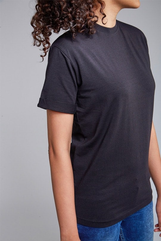 Alexis Black Bamboo/Organic Cotton T-shirt right view