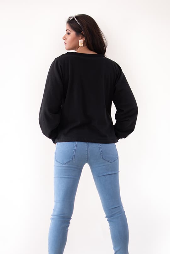 Norah Black Pullover back view-2