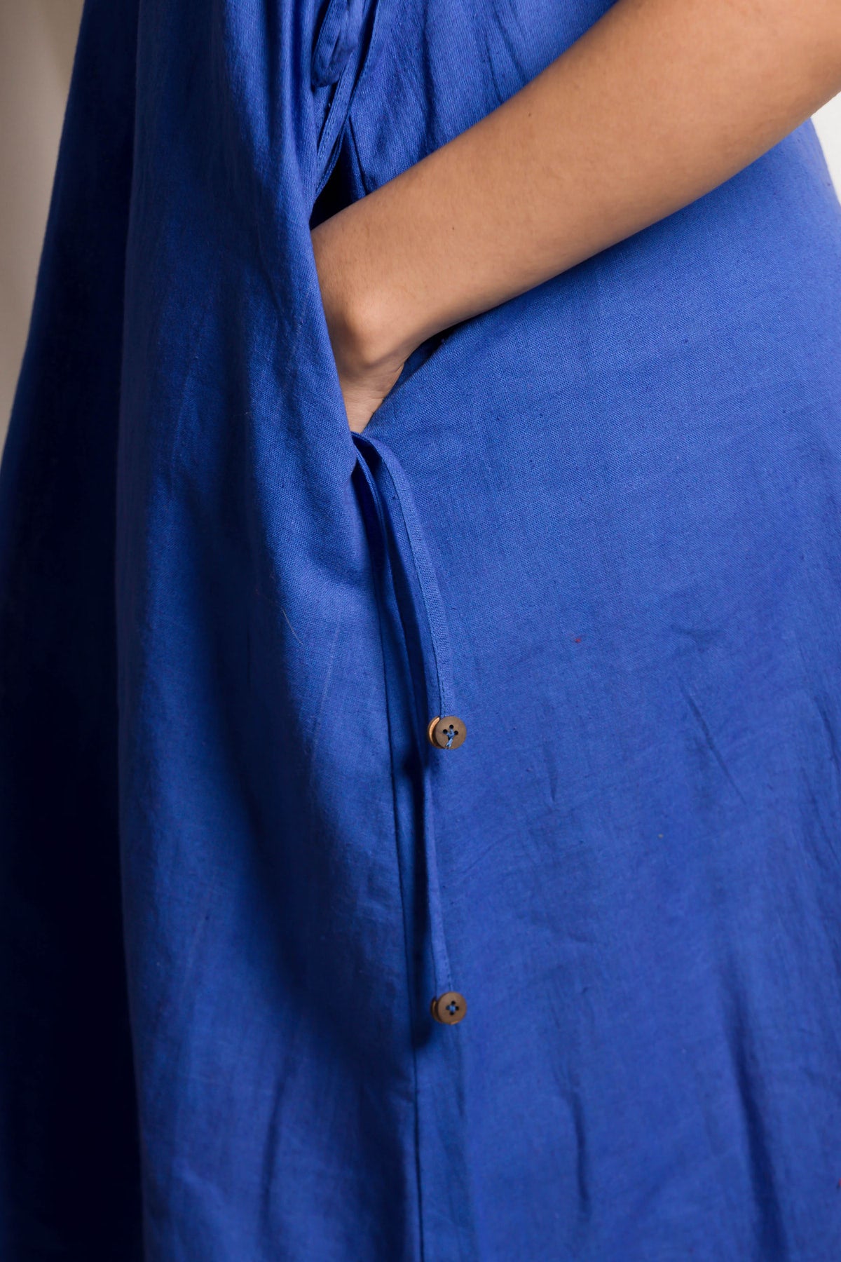 Lexi Twisted Neck Dress - Blue