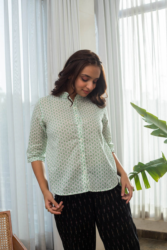 Mia Cotton Floral Shirt